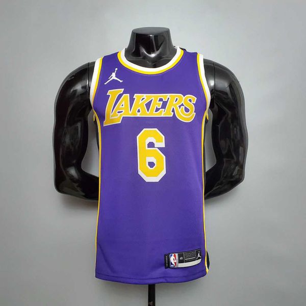 Nba Los Angeles Lakers 2022 - LeBron James #6 - Roxa