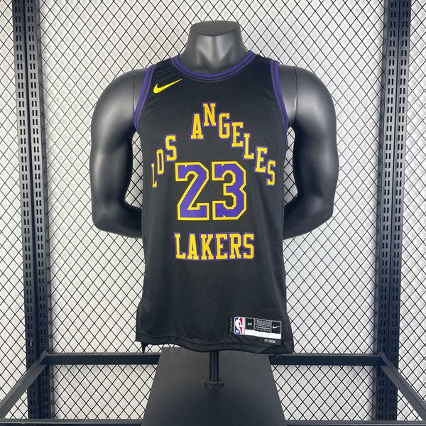 Nba Los Angeles Lakers James #23 - 23/24 Preta - Silk