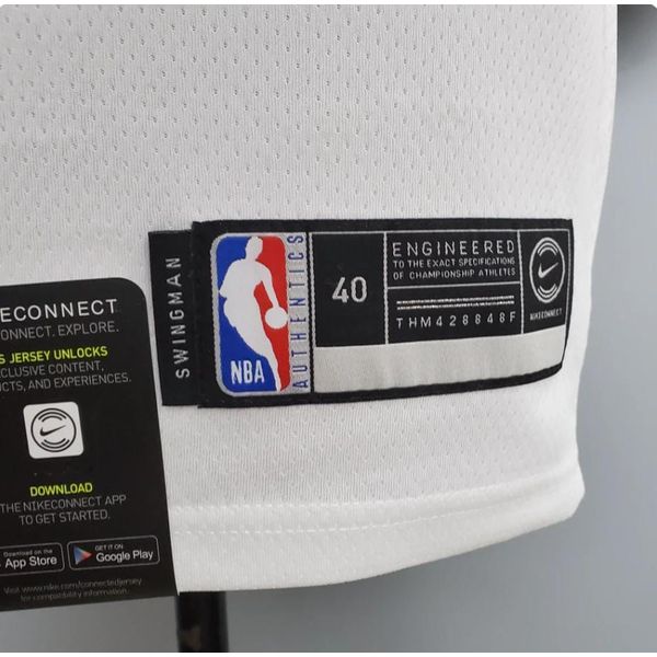 NBA Golden State Warriors #30 Curry - Retrô White - Silk | FUTCAMISA