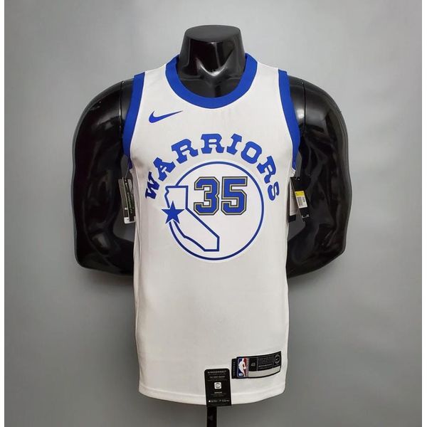 NBA Golden State Warriors #35 Durant - Retro Branc... - FORTAL IMPORTADORA