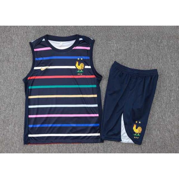 Conjunto Treino Regata e Short FRANÇA 24/25 - Colorido