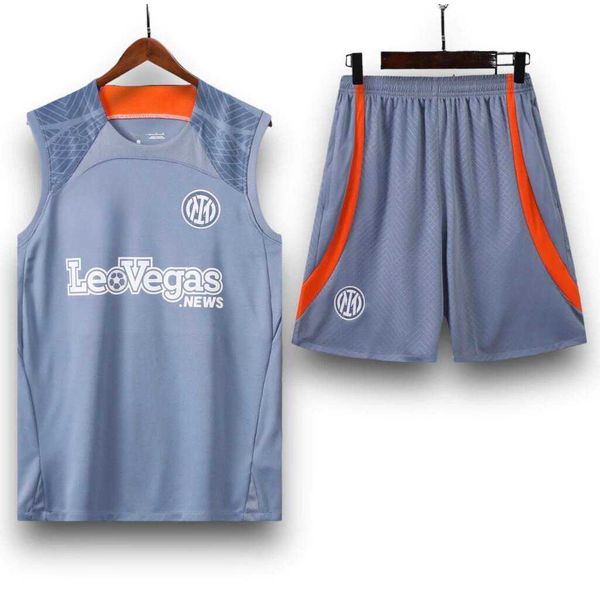 Conjunto De treino Regata E Short Inter de Milão 23/24 - (Detalhe Laranja)
