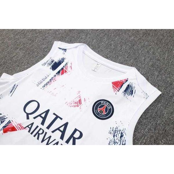 Conjunto Treino Regata e Short Psg 2024/25 - Branco/vermelho