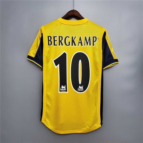 Camisa Retrô Arsenal BERGKAMP 10 - 1999