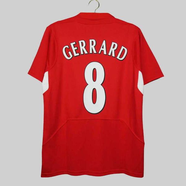 Camisa Retrô Liverpool Home GERRARD 8 - 2004/05