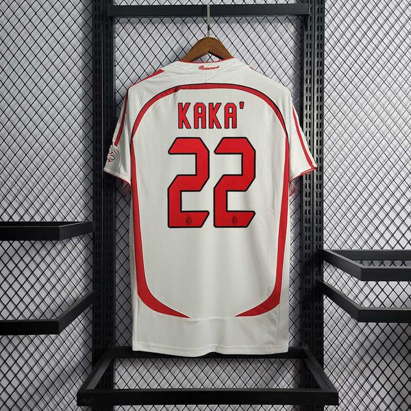 Camisa Retrô AC Milan Kaká 22 - 06/07 - RETRO0607... - FORTAL IMPORTADORA