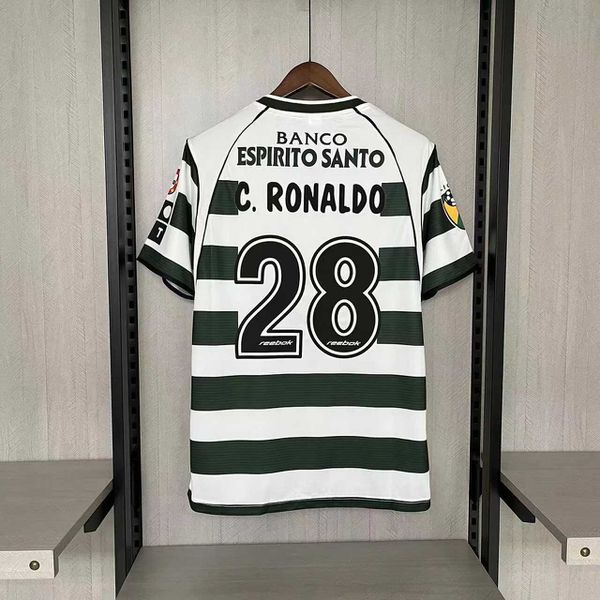 Camisa Retrô Sporting Portugal Cristiano Ronaldo 28- 2001/03