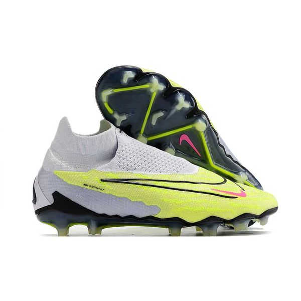 Chuteira Campo Nike Phantom (FG) - Cinza e Verde -... - FORTAL IMPORTADORA