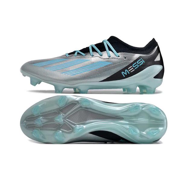 Chuteira Campo Adidas Messi (FG) - Prata/Azul com ... - FORTAL IMPORTADORA