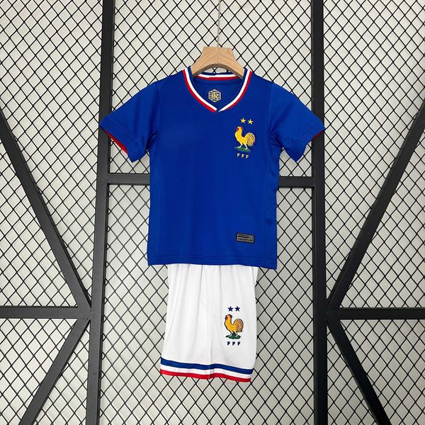 Conjunto Infantil França HOME I 2024/25 - Azul