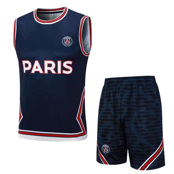 Conjunto Treino PSG Regata + Short 23/24 - Azul Marinho