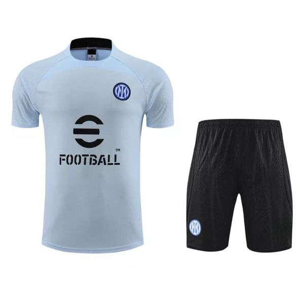 Conjunto De Treino Camisa + Short Inter de Milão 23/24 - Masculino Azul claro