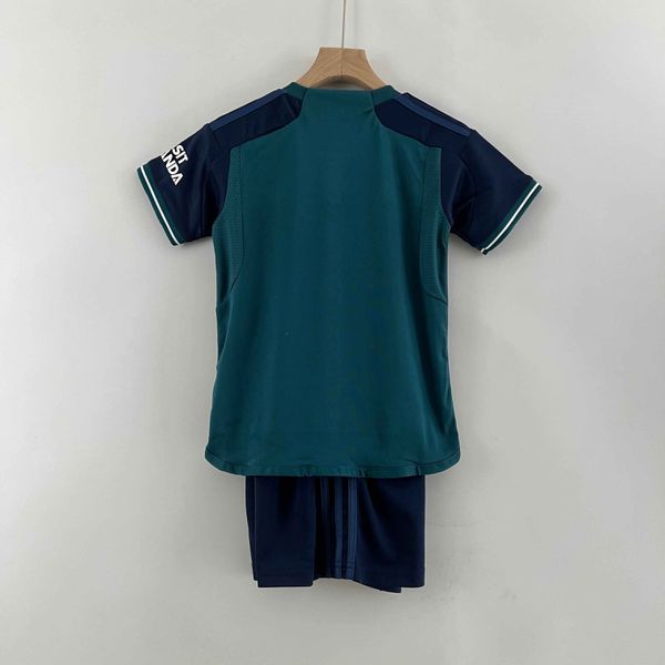 CONJUNTO INFANTIL ARSENAL THIRD AWAY 23/24 - VERDE/AZUL | Atk Brasil