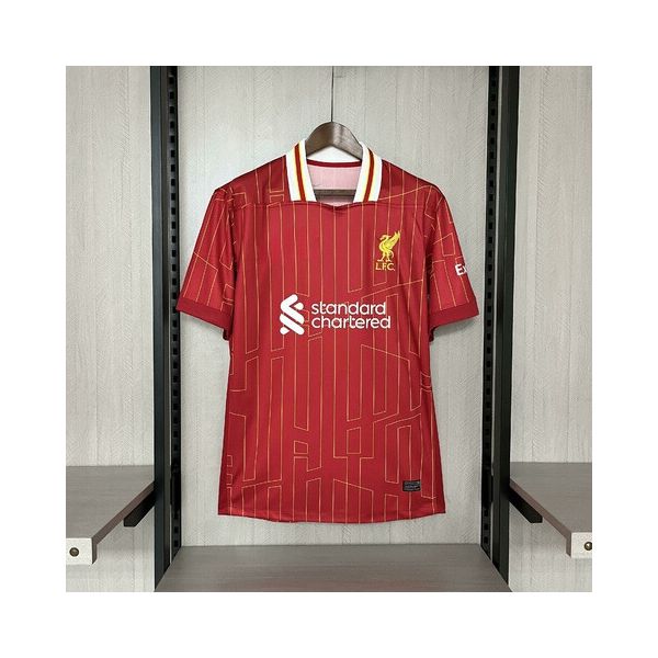 Camisa Liverpool HOME I 24/25 Torcedor Masculina - Vermelha/Amarelo