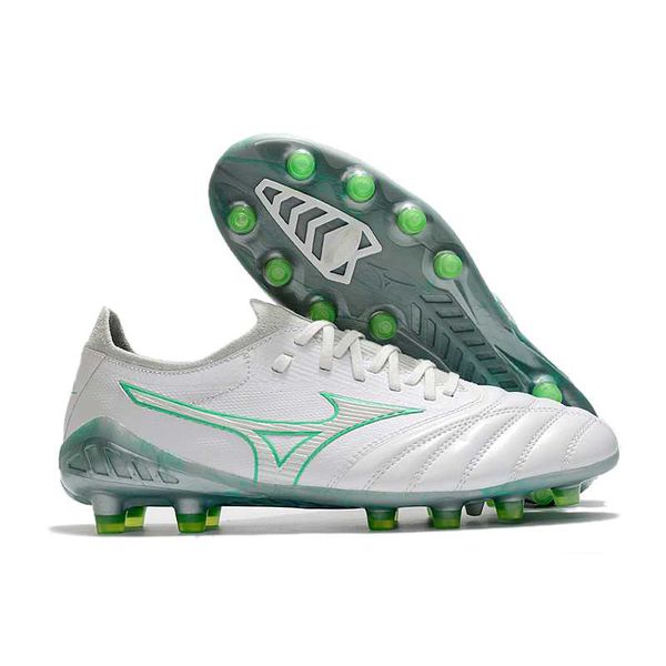 Chuteira Campo Mizuno Morelia Neo (FG) - Branco/Ve... - FORTAL IMPORTADORA