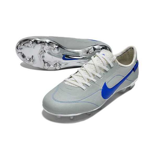 Chuteira Campo Nike Tiempo Italia (FG) - Cinza/Azu... - FORTAL IMPORTADORA
