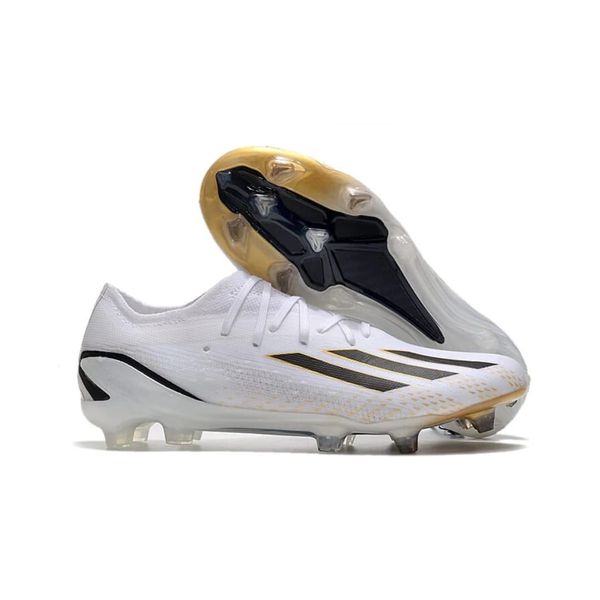 Chuteira Campo (FG) - Branco/Preto/Gold - 98755 - FORTAL IMPORTADORA