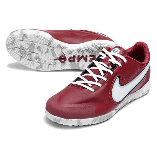 Chuteira Futsal Nike Tiempo Legend (IC) - Vinho/Br... - FORTAL IMPORTADORA