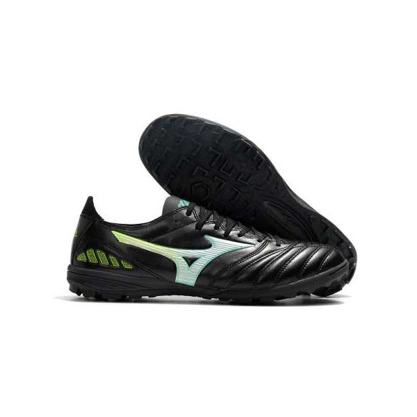 Chuteira Society Mizuno Morelia Neo (TF) - Preto/A... - FORTAL IMPORTADORA