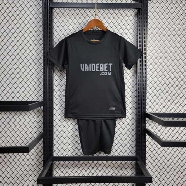 Conjunto Infantil Corinthians Away I 24/25 - Preto... - FORTAL IMPORTADORA
