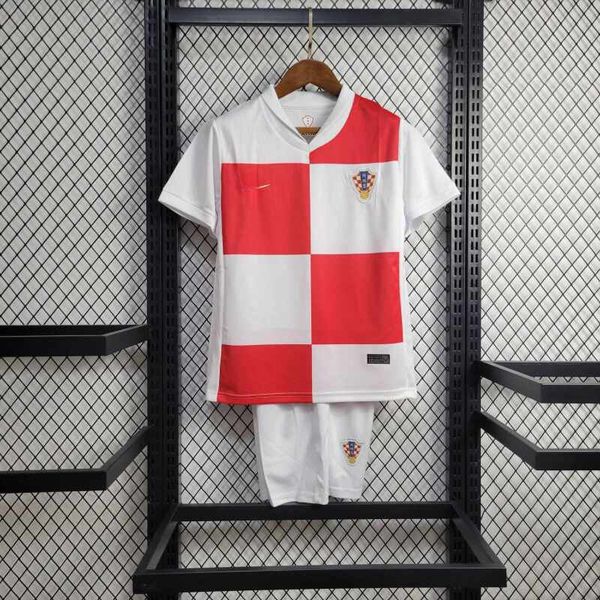 Conjunto Infantil Croácia Home I 24/25 - KIDS107 - FORTAL IMPORTADORA
