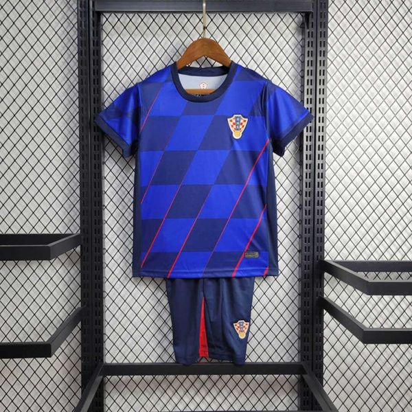 Conjunto Infantil Croácia Away II 24/25 - Azul - I... - FORTAL IMPORTADORA