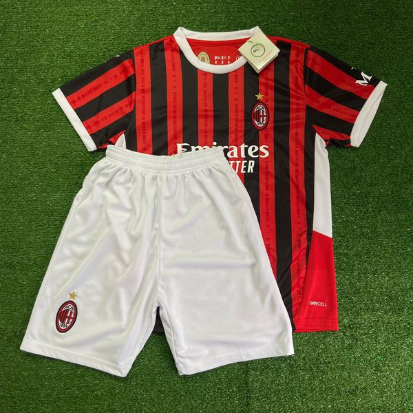 Conjunto AC Infantil Milan Home I 2024/25 - KIDS12 - FORTAL IMPORTADORA