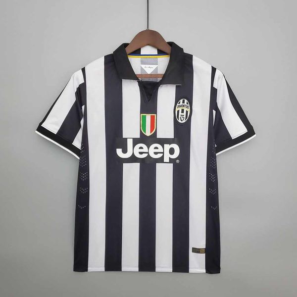 Camiseta da Retro Juventus 2014/15 Masculina - Preto+Branco