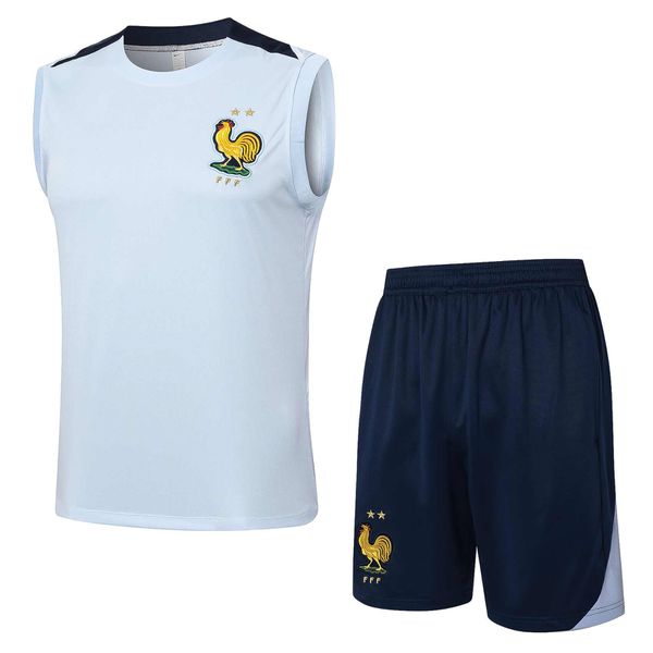 Conjunto Treino Seleção França 24/25 Regata + Short - Azul Claro