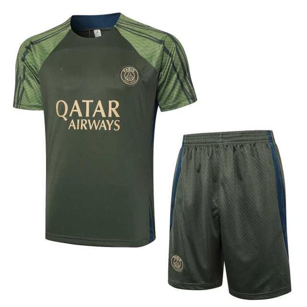 CONJUNTO TREINO CAMISA + SHORT PSG 2024/25 JORDAN VERDE
