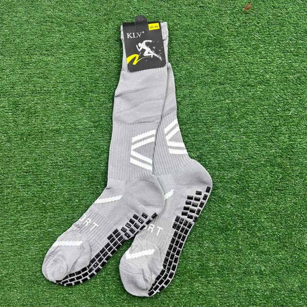 Meião Antiderrapante Esportiva Klv - Cinza - dfbbr - ATACADO ESPORTIVO