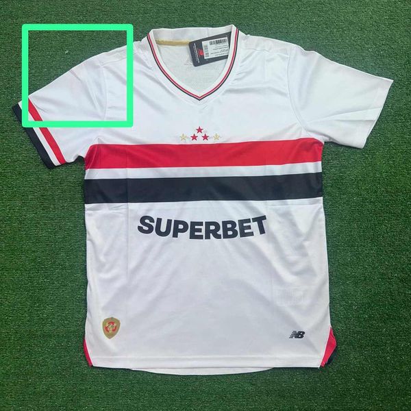 (MANCHADA) Camisa Home I 25/26 - Branco/vermelho -... - ATACADO ESPORTIVO