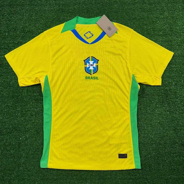 Camisa Seleção Brasil Home I 25/26 - Amarela - Jogador Masculina (SEM ESTRELAS)