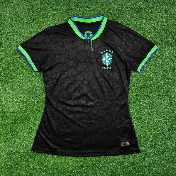 CAMISA FEMININA DA SELEÇÃO BRASILEIRA PRETA COPA 2... - ATACADO ESPORTIVO