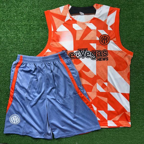 Conjunto Treino Inter De Milão Regata + Short 2024/25 - Laranja