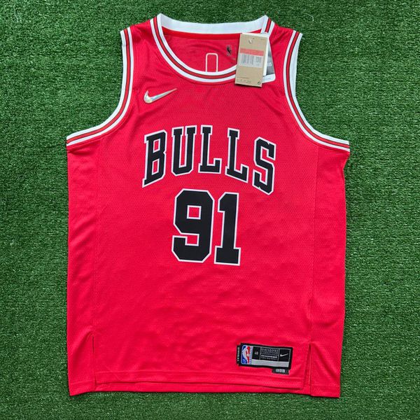 NBA Chicago Bulls Rodman #91 - 75 ANOS - Vermelha ... - FORTAL IMPORTADORA