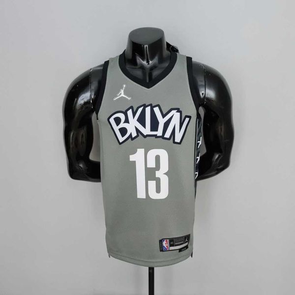 Camisa NBA Brooklyn Nets City Edition James Harden #13 - 75 ANOS - Cinza