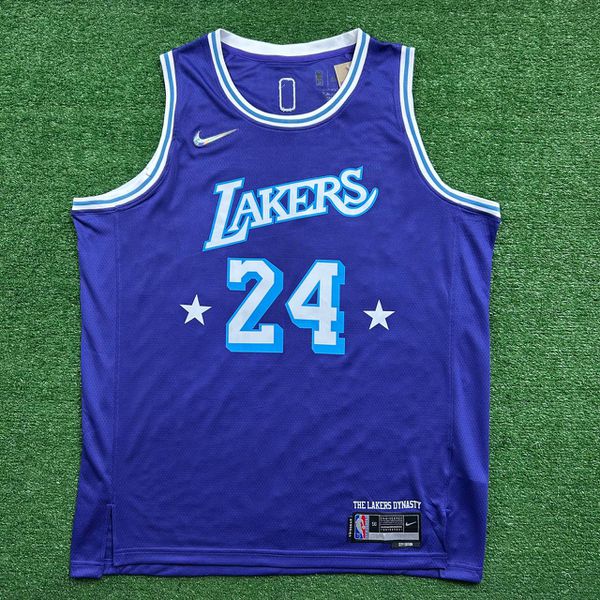 Camisa NBA Lakers #24 Bryant City Edition Purple -... - FORTAL IMPORTADORA
