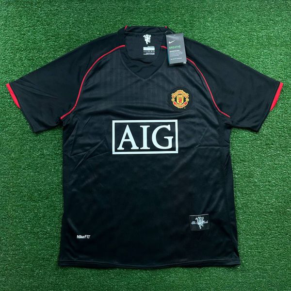 Camisa Retrô Manchester United 2007/2008 Preta - R... - FORTAL IMPORTADORA