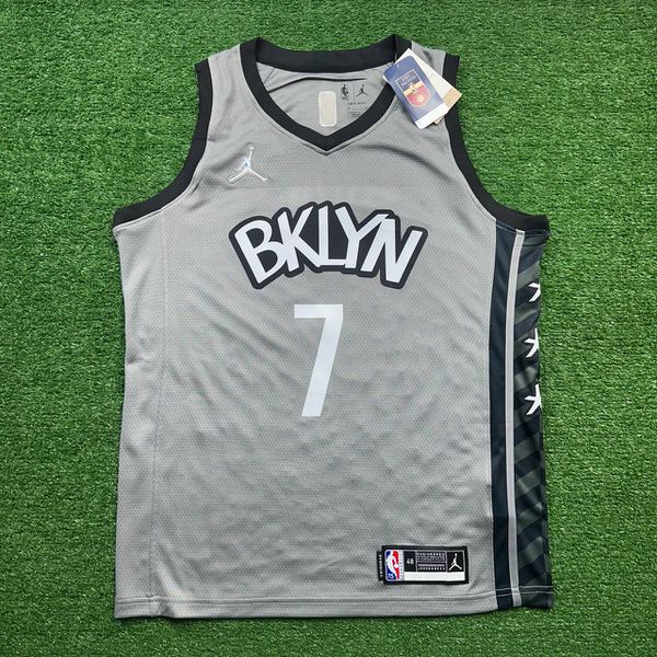 NBA Brooklyn Nets Durant #7 - 75 Anos - Cinza - 3... - FORTAL IMPORTADORA