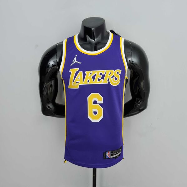 NBA Los Angeles Lakers Silk - James 6 - Especial 75 Anos Roxa
