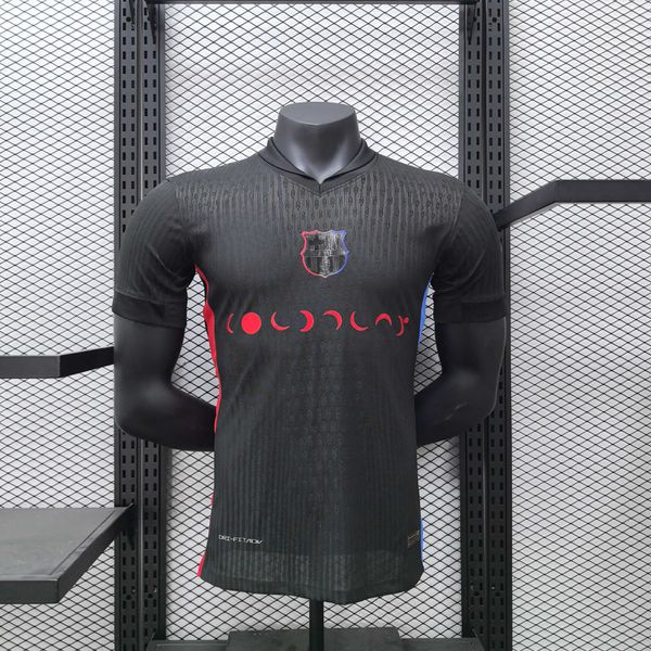 Camisa Barcelona Away II 2425 - Preto - Jogador Masculina