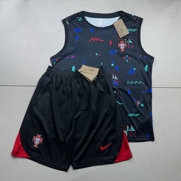 Conjunto Treino Regata E Short Portugal 2024/25 - Preto