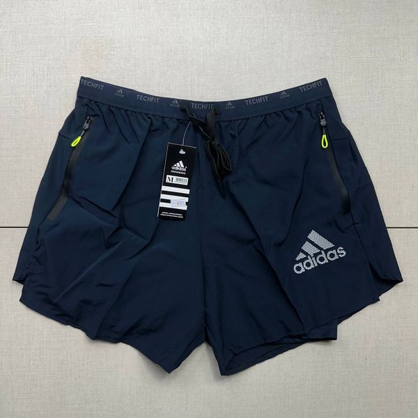 Short Adidas Dry Fit - Masculino - (aquecedor Interno) - Azul Marinho - Ad54