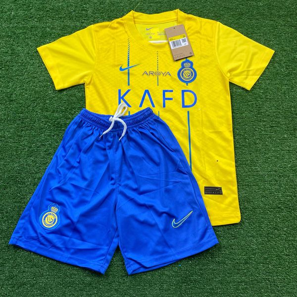 Conjunto Infantil Al Nassr Fc Home - Lisa (DEFEITO... - FORTAL IMPORTADORA