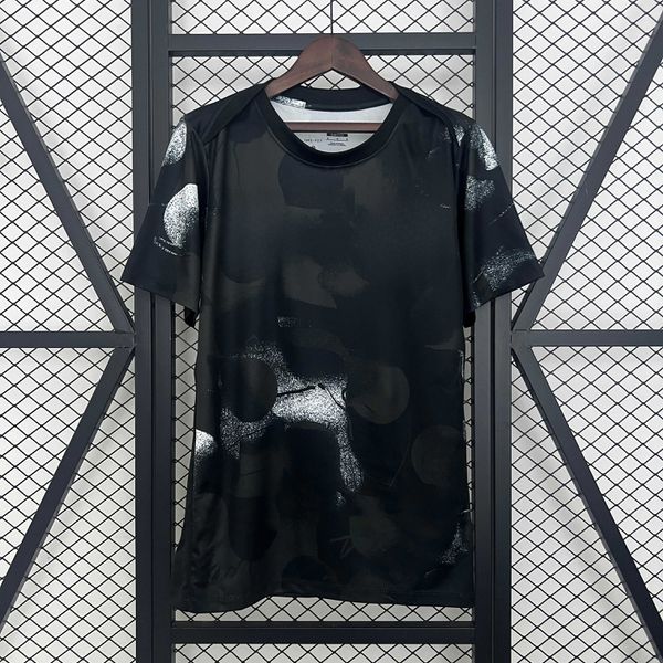 Camisa Corinthians Pré-Jogo 25/26 - Preta - Torcedor Masculina (Forma Mais Justa)