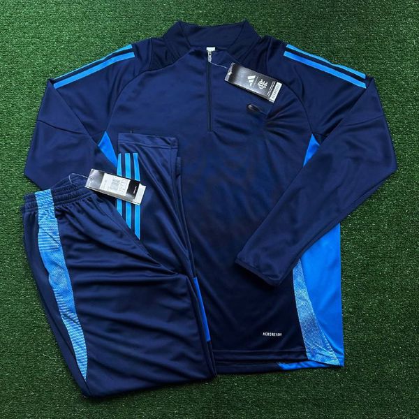 Agasalho de Treino Flamengo 2024/25 - Meio Zíper - Azul Marinho