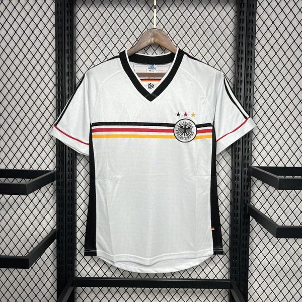 Camisa Seleção Alemanha Home I 1998 - Branca - Retrô Masculina