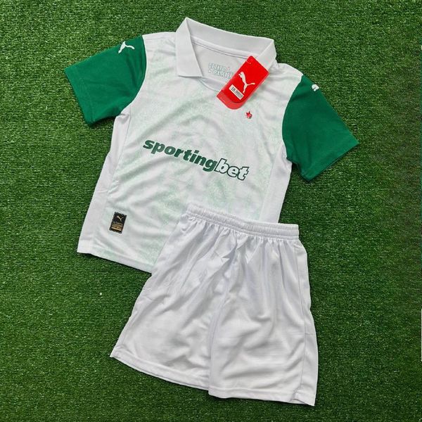 Kit Infantil Palmeiras Away II 25/26 - Branco/Branco