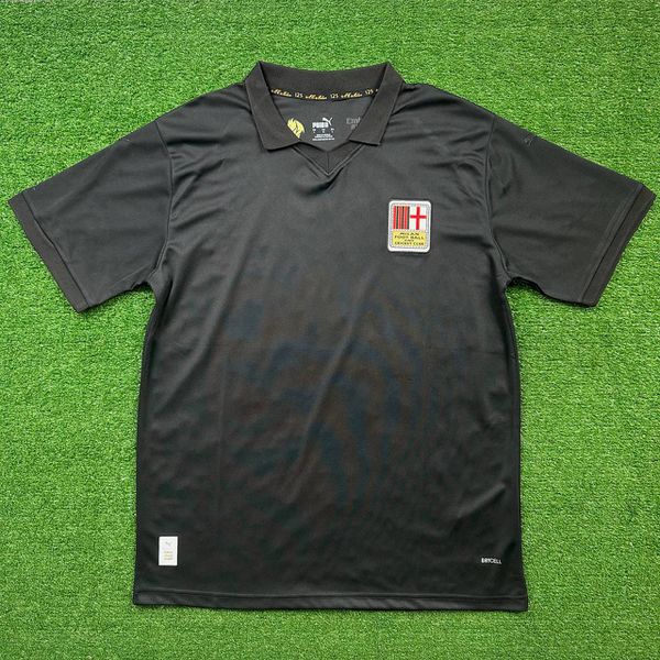 Camisa AC Milan 125 Anos Edição Comemorativa 24/25 - Preta - Torcedor Masculina